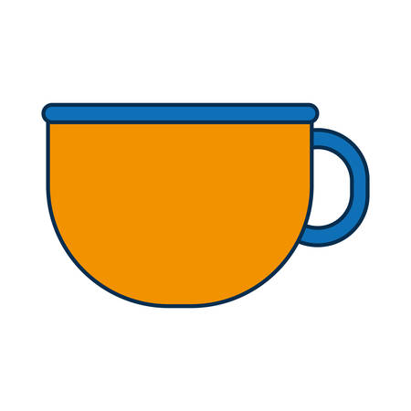 coffee mug icon over white background vector illustrationのイラスト素材