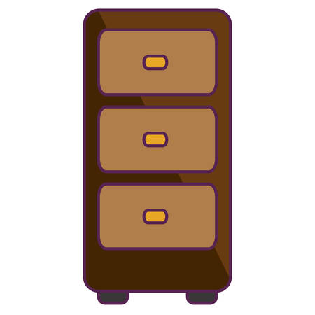 drawers icon over white background vector illustrationのイラスト素材