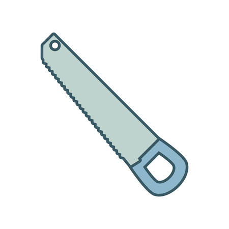 saw tool icon over white background vector illustrationのイラスト素材