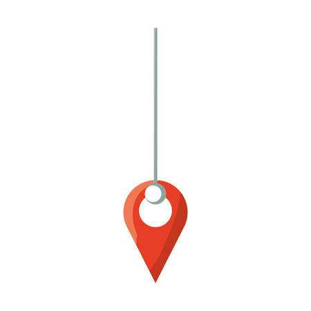 location pin icon over white background vector illustrationのイラスト素材