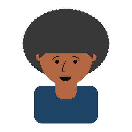 cartoon man icon over white background colorful design vector illustrationのイラスト素材