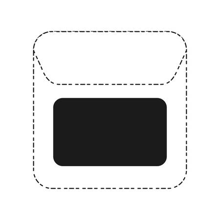 dental floss icon over white background vector illustrationのイラスト素材