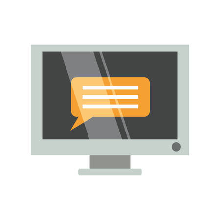 colorful screen over white background  vector illustrationのイラスト素材