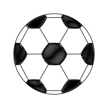 A soccer ball icon over white background vector illustrationのイラスト素材