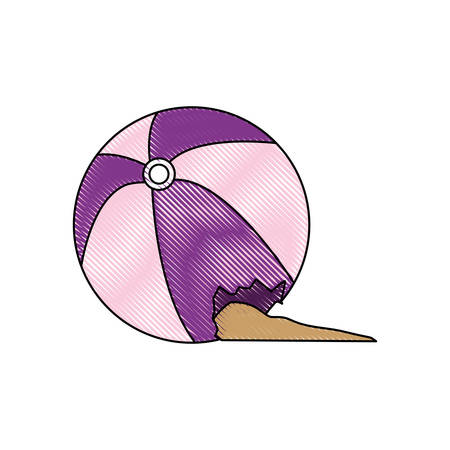 toy ball icon over white background vector illustrationのイラスト素材