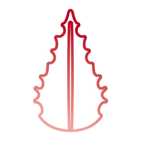 leaf icon over white background vector illustrationのイラスト素材