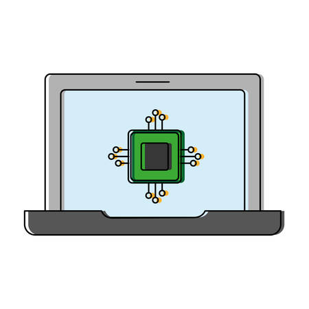 Laptop computer icon.のイラスト素材