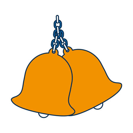 Bells icon on white background, vector illustration.のイラスト素材