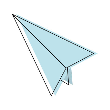 paperplane icon over white background vector illustrationのイラスト素材