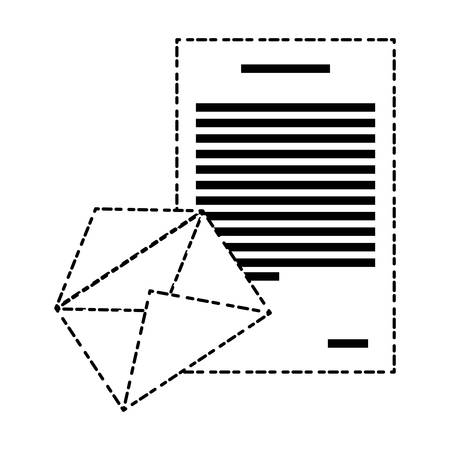 Envelope and letter icon.のイラスト素材