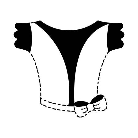 Ballet constume icon over white background vector illustrationのイラスト素材