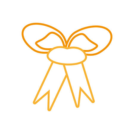 Colored Christmas bow clip-art design illustration.のイラスト素材