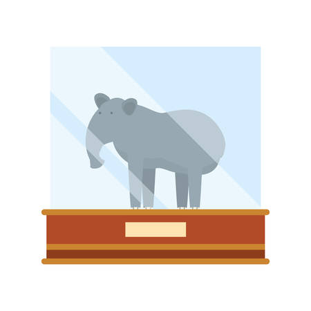 Showcase with anteater icon over white background vector illustrationのイラスト素材