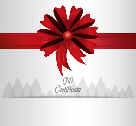 Gift certificate with decorative bow iconのイラスト素材