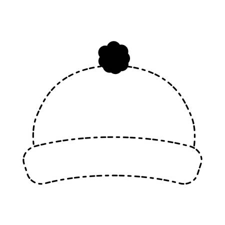 christmas hat icon over white background vector illustrationのイラスト素材