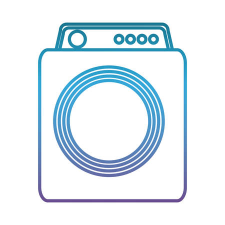 Washing machine icon on white background, vector illustration.のイラスト素材