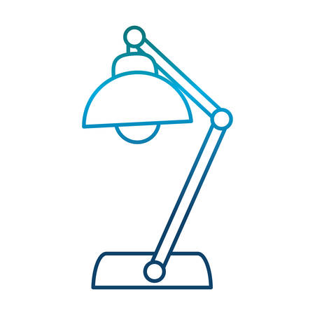 Desk lamp icon on white background, vector illustration.のイラスト素材