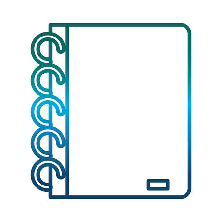 Notebook icon over white background vector illustrationのイラスト素材