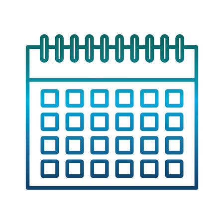 calendar icon over white background vector illustrationのイラスト素材
