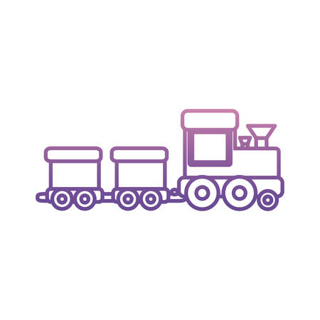 Train toy icon over white background vector illustrationのイラスト素材