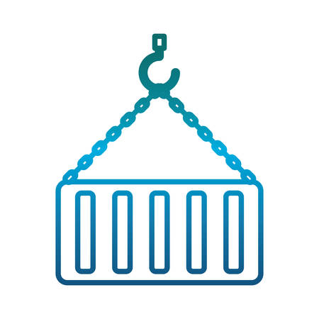 Container icon over white background vector illustrationのイラスト素材