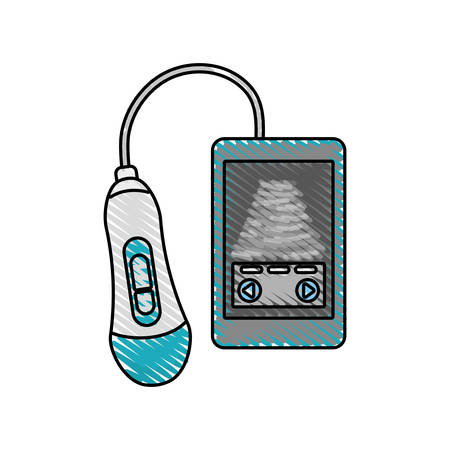 Ultrasound system icon.のイラスト素材