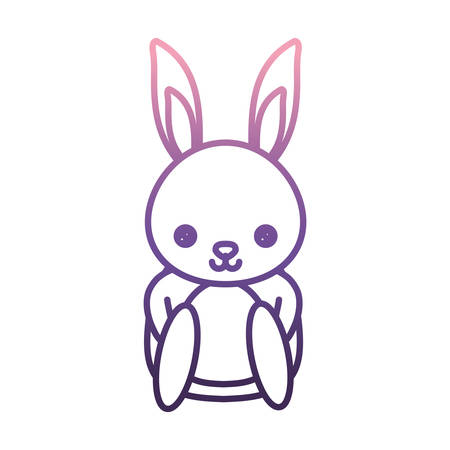 Cute rabbit icon.のイラスト素材