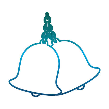 Bells icon over white background vector illustrationのイラスト素材
