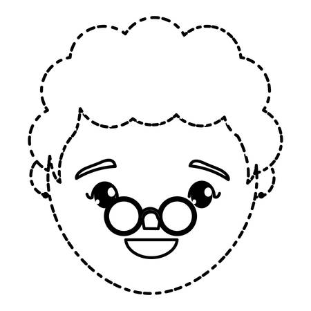 cartoon man icon over white background vector illustrationのイラスト素材