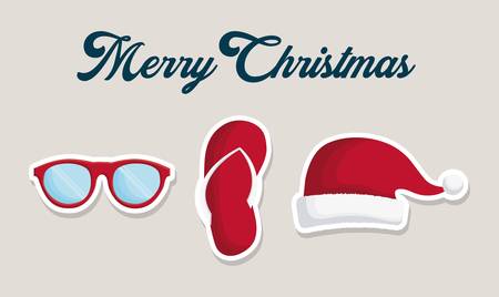 christmas vacations related icons over white background colorful design vector illustrationのイラスト素材