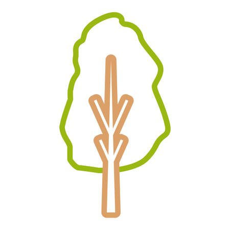 tree icon over white background vector illustrationのイラスト素材