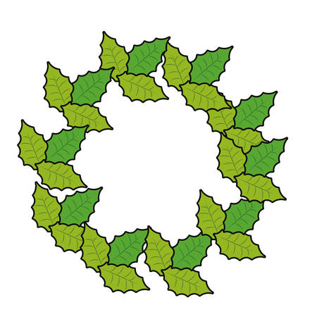 Christmas wreath icon vector illustrationのイラスト素材