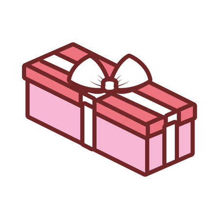 gift box icon over white background colorful design vector illustrationのイラスト素材