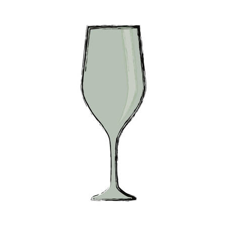 colored glass over white background  vector  illustrationのイラスト素材