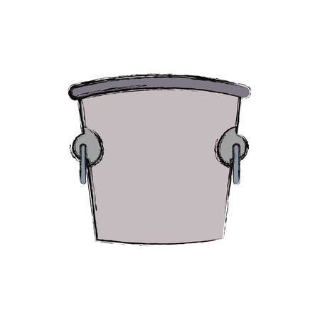 ice bucket icon over white background vector illustrationのイラスト素材