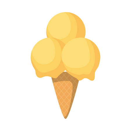 ice cream icon over white background colorful design vector illustrationのイラスト素材