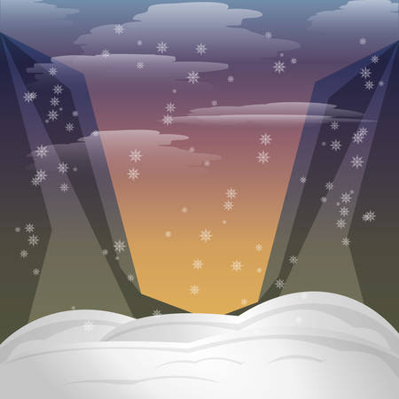 alps with snow icon colorful design vector illustrationのイラスト素材