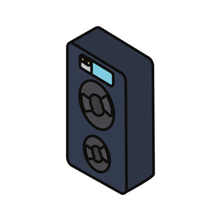 loudspeaker icon over white background vector illustrationのイラスト素材