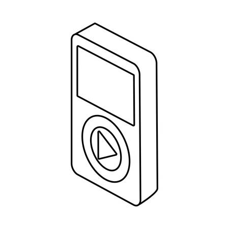 music player device iconのイラスト素材