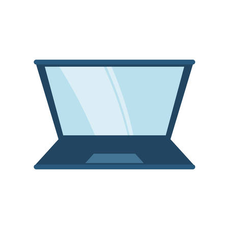 laptop computer icon over white background colorful design  vector illustrationのイラスト素材