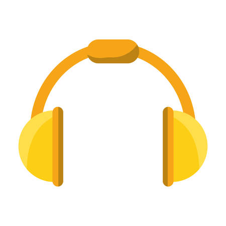 Music headphones device icon over white background vector illustration graphic designのイラスト素材