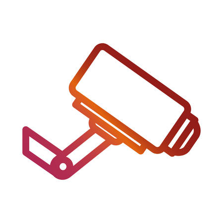 surveillance camera icon over white background vector illustrationのイラスト素材