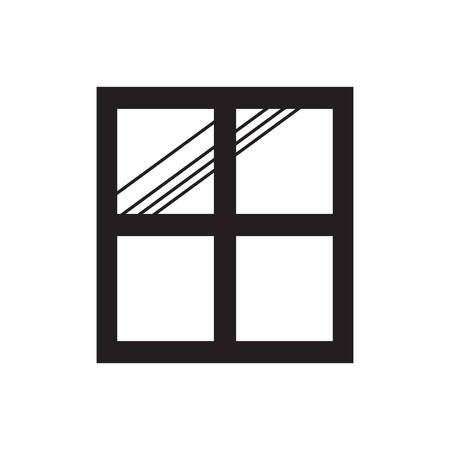 window icon over white background black and white design vector illustrationのイラスト素材