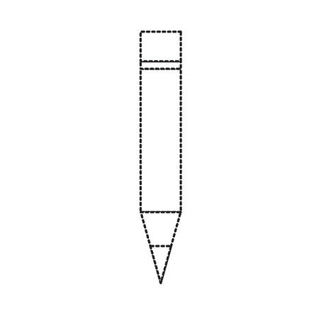 pencil utensil icon over white background vector illustrationのイラスト素材