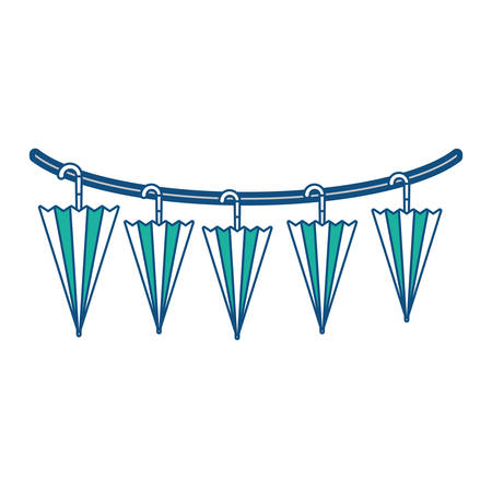 closed umbrellas iconのイラスト素材