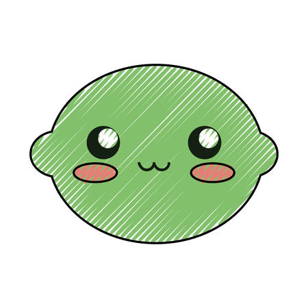 lemon icon over white background colorful design vector illustrationのイラスト素材