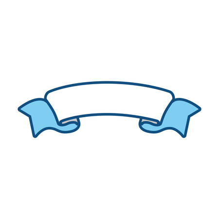 decorative ribbon icon over white background vector illustrationのイラスト素材