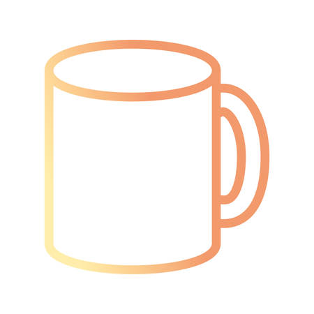 coffee mug icon over white background vector illustrationのイラスト素材
