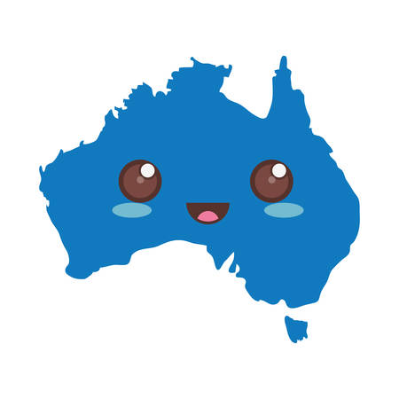 Australia country map iconのイラスト素材