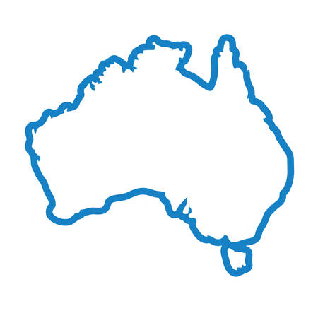 Australia country map iconのイラスト素材